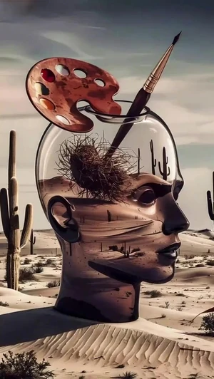 Desert Art Head Animation