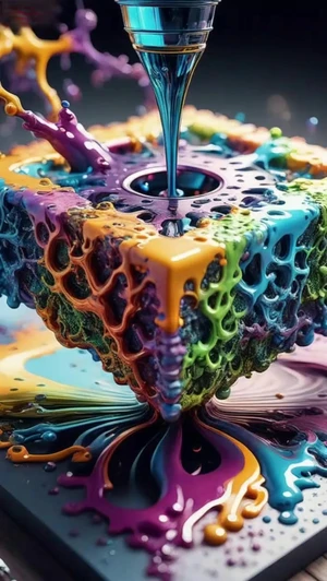 Colorful Liquid Cube