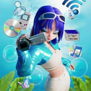 90s Nostalgia Animated Girl