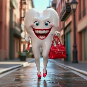 Tooth Character in City