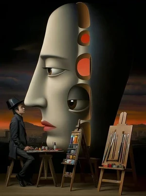 Surreal Artist's Scene