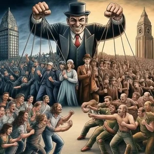 Puppeteer Controlling Crowd