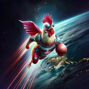 Super Chicken in Space