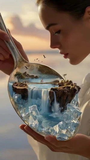 Spoon Mini Landscape Art