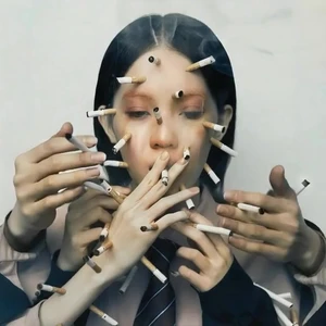 Surreal Cigarette Illusion