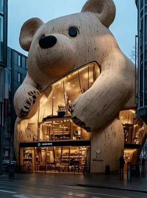 Giant Teddy Bear Building